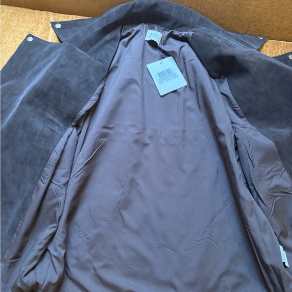 DISSH Oakland Choc Oversized Faux Suede Jacket - Picture 7 of 10
